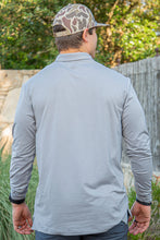 Load image into Gallery viewer, Burlebo Long Sleeve Performance Polo - Heather Grey
