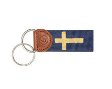 Load image into Gallery viewer, Good Threads Needlepoint Keychain
